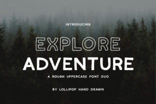 Explore Adventure Sans Serif Font By Lollipop Hand Drawn 1