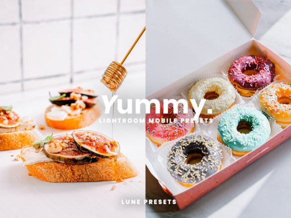 Yummy Food Lightroom Presets Graphic Actions & Presets By lunepresetsshop