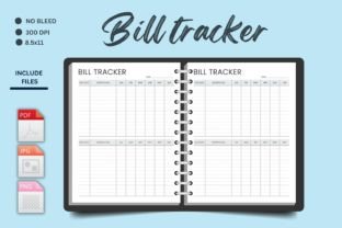 Bill Tracker Kdp Planner Gráfico Interiores KDP Por armanmojumdar49 1