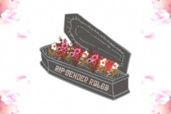 Feminist Gender Roles Flowers Coffin PNG Graphic Crafts By AspireFhd