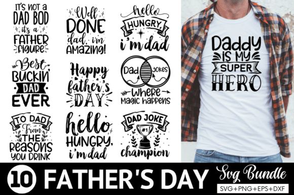 Funny Father's Day SVG Bundle Graphic Crafts By TinyactionShop