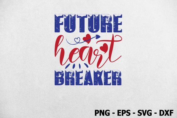 Future Heart Breaker Valentine SVG Illustration Artisanat Par SafeHeart