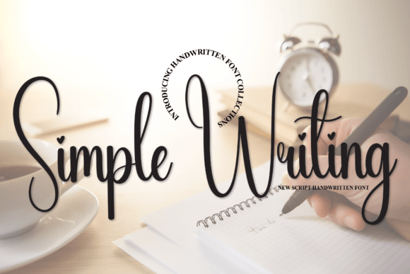 Simple Writing Script & Handwritten Font By Creativewhitee