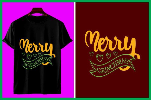 Merry Grinchmas Graphic T-shirt Designs By Bulk T-shirt 605