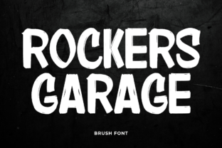 Rockers Garage Display Font By Fikryal Studio 1