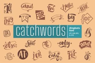 Catchwords Dingbats Font By onoborgol 1