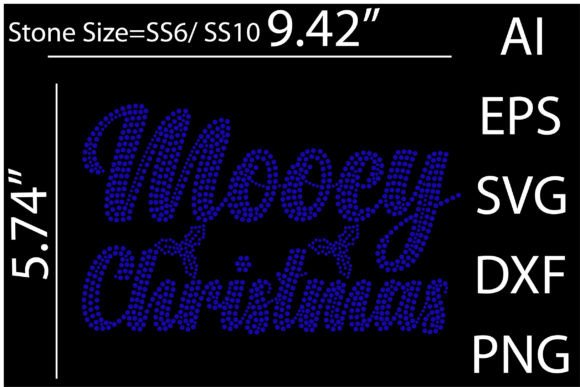 Mooey Christmas Rhinestone Templates Graphic Print Templates By mdnayonmia711