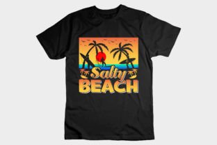 Salty Beach Summer Sublimation T-Shirt Graphic T-shirt Designs By emrangfxr 2