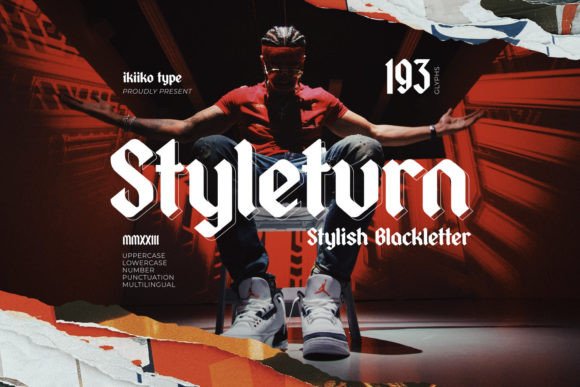 Styleturn Blackletter Font By ikiiko