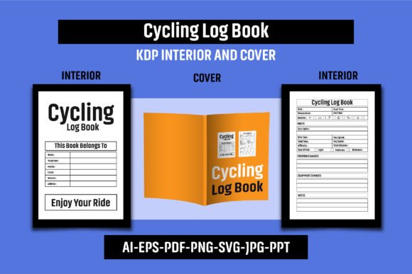 Cycling Log Book KDP Interior & Cover Graphic KDP Interiors By shamsul75