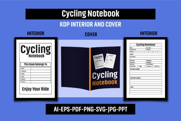 Cycling Notebook KDP Interior & Cover Graphic KDP Interiors By shamsul75