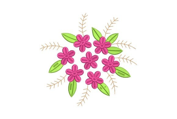 Flowers Bouquets & Bunches Embroidery Design By Embroidery Boy