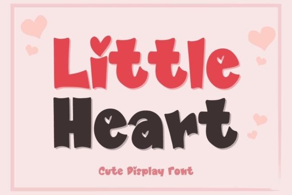 Little Heart Display Font By AnningArts
