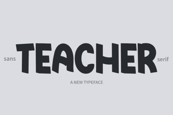 Teacher Sans Serif Font By MistyDesigns