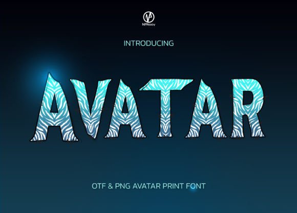 Avatar Color Fonts Font By NPNaay
