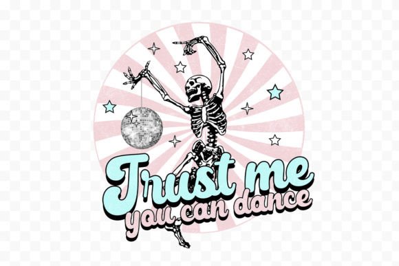 Dancing Skeletons PNG Graphic Print Templates By Ali's SVG Shop