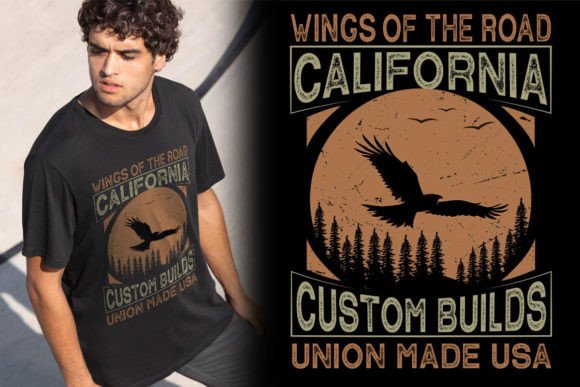 California T-Shirt Design Graphic Illustrations By tshirtindustry1162