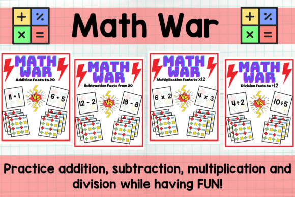 Math War All Operations Gráfico Tercer curso Por MessyBeautifulFun