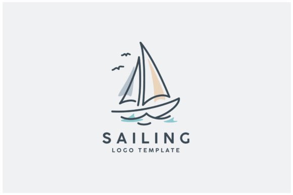 Sailboat Sailing Boat Ship Dhow Logo Graphic Logos By Enola99d