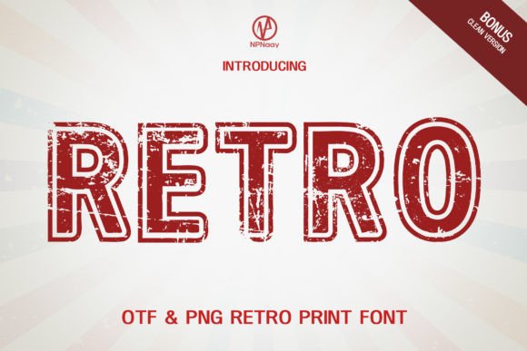 Retro Display Font By NPNaay