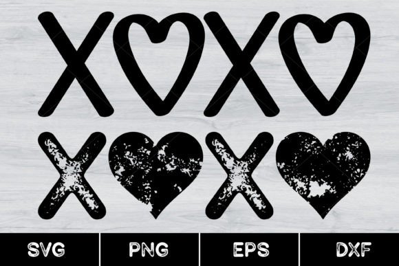 Valentine XOXO, Cute Valentines, Svg Gráfico Ilustraciones Imprimibles Por AnuchaSVG