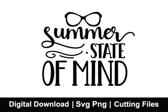 Summer State of Mind SVG Illustration Modèles d'Impression Par Summer.design