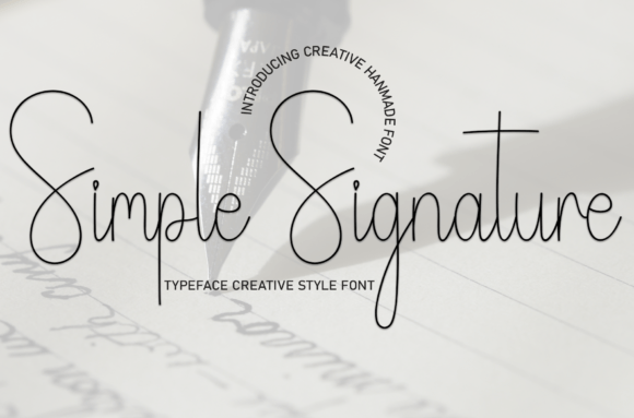Simple Signature Script & Handwritten Font By william jhordy