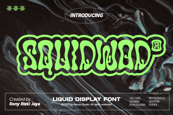 Squidwod Display Font By Ronny Studio