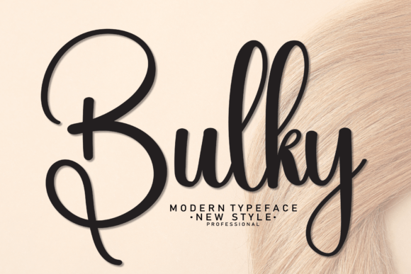 Bulky Script & Handwritten Font By andikastudio