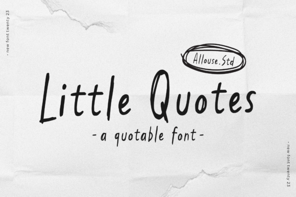 Little Quotes Script & Handwritten Font By allouse.studio
