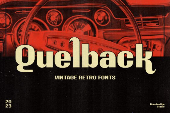 Quelback Display Font By konstantinestudio