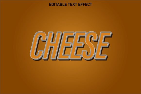 Cheese Editable Text Effect Gráfico Estilos de capas Por novian.pitulas