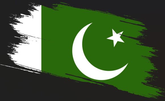 Pakistan Flag Gráfico Ilustraciones IA Por sansakdesign