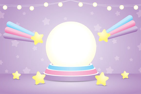 Cute Kawaii Magic Ball Afbeelding Afdrukbare Illustraties Door Patcharapon