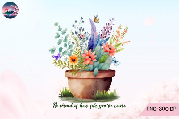 Be Proud Floral Retro Sublimation Graphic Crafts By Cherry Blossom