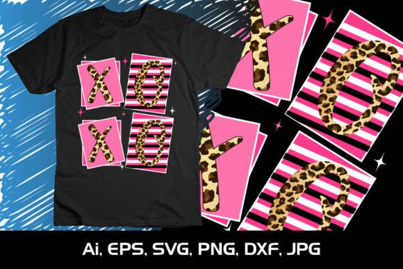 XOXO Shirt Print Template SVG Valentine Grafik T-shirt Designs Von Creative SVG Crafts