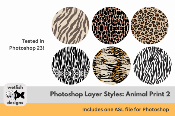 Animal Print Photoshop Layer Styles 2 Graphic Layer Styles By Wetfish Designs