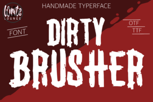 Dirty Brusher Display Font By Writelounge 4