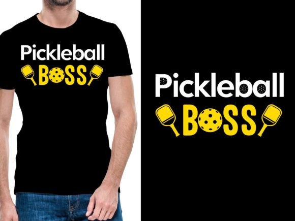 Pickleball Boss Graphic T-shirt Designs By ui.sahirsulaiman