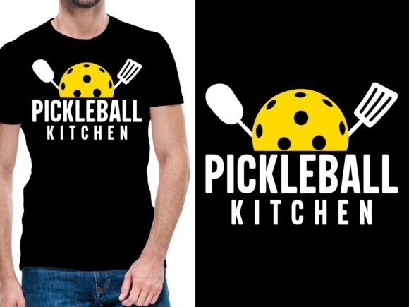Pickleball Kitchen Graphic T-shirt Designs By ui.sahirsulaiman