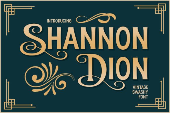 Shannon Dion Display Font By konstantinestudio