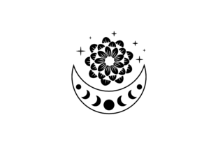 Mystical -moon Celestial Magic Gráfico Manualidades Por Iconfly