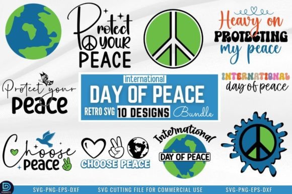 International Day of Peace SVG Bundle Grafica Creazioni Di Design's Dark