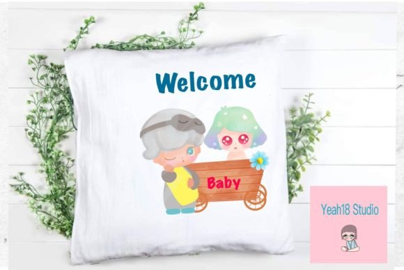 Welcome Baby Grafika Rękodzieła Przez Yeah18 Studio
