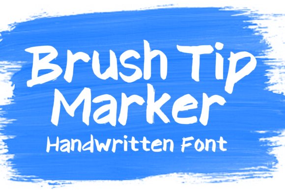 Brush Tip Marker Display-Schriftarten Schriftart Von MVMET