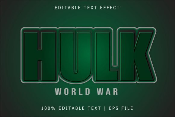 Hulk World War Editable Text Effect Grafica Layer Styles Di novian.pitulas