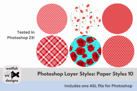 Photoshop Paper Styles 10 Photoshop .asl Illustration Layer Styles Par Wetfish Designs
