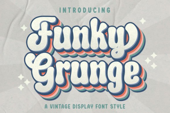 Funky Grunge Display Font By Hoperative Design