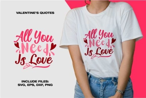 All You Need is Love Graphic Crafts By Raffatype
