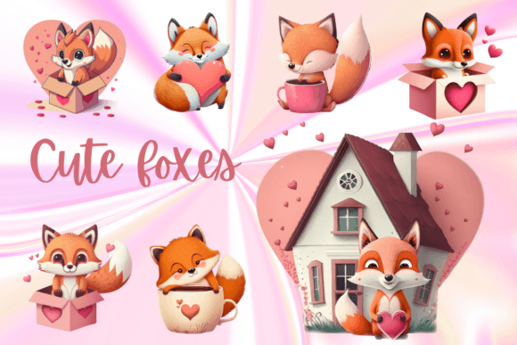 Fox Valentine Png Clipart Graphic Illustrations By Agnesagraphic